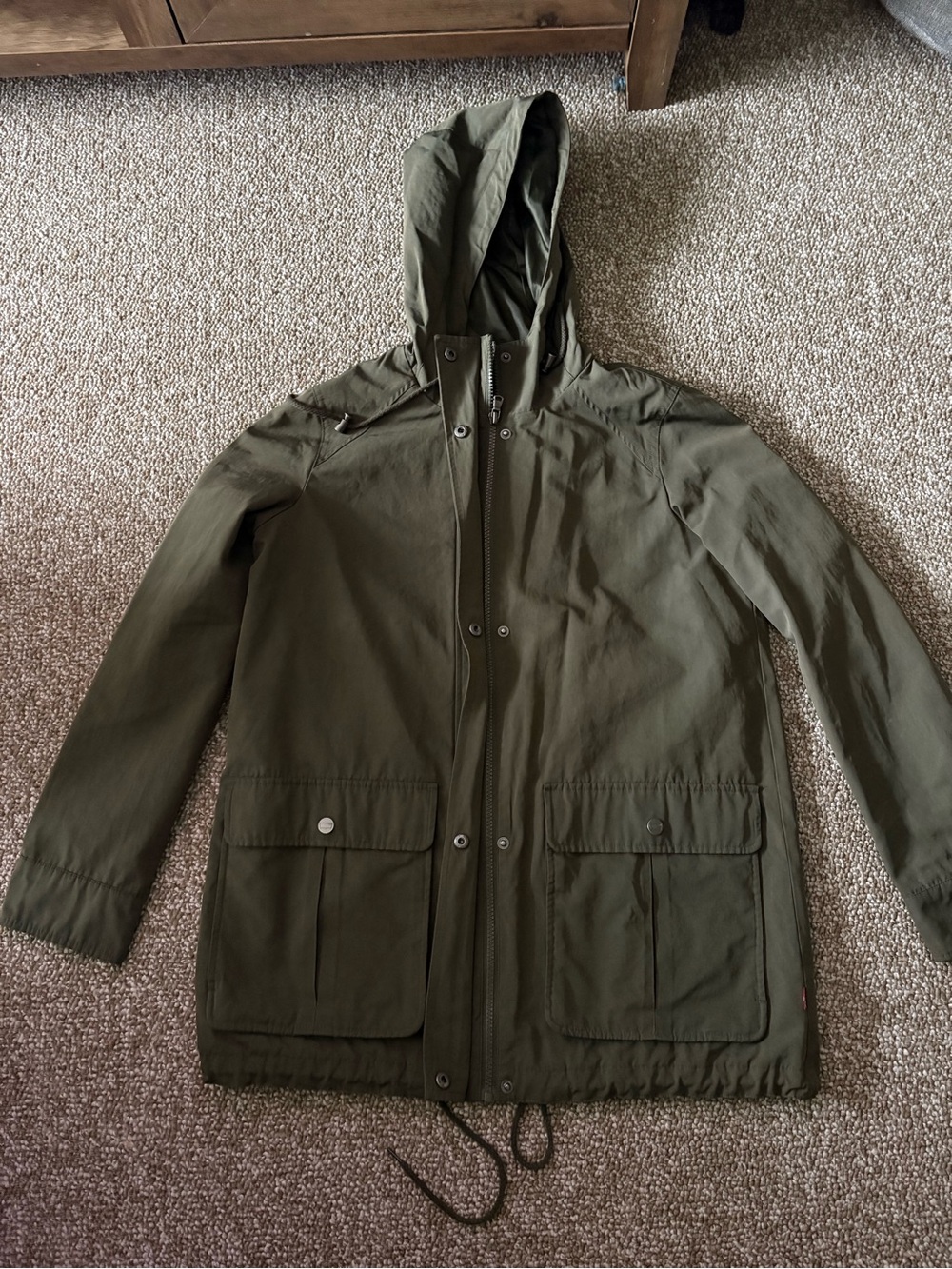 Levi's Olive Green Hooded Field Jacket
